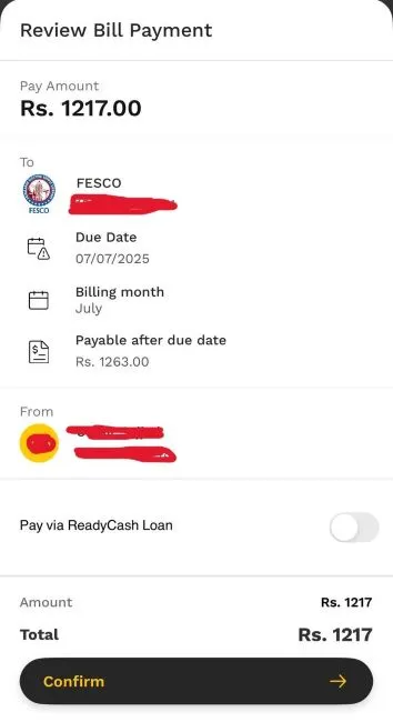 Review Bill Payment