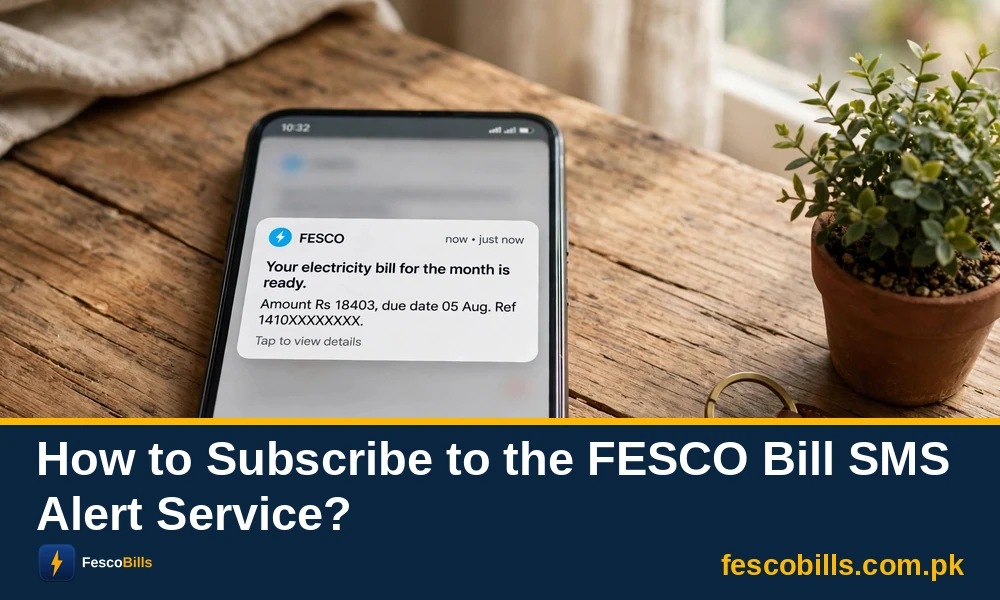 How to Subscribe to the FESCO Bill SMS Alert Service?