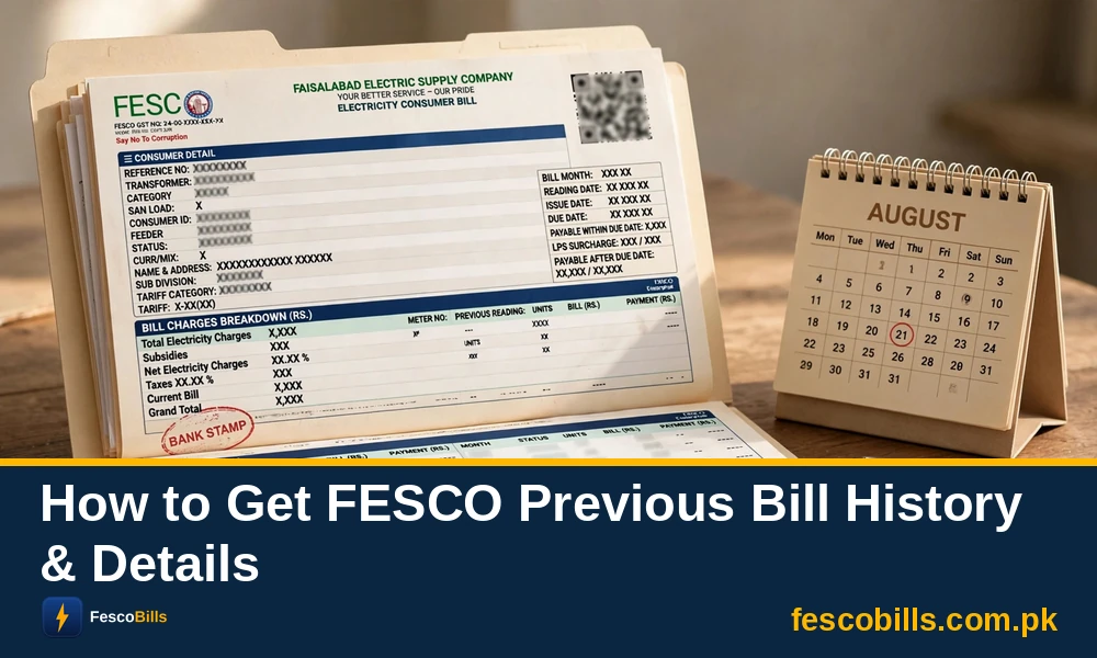 How to Get FESCO Previous Bill History & Details