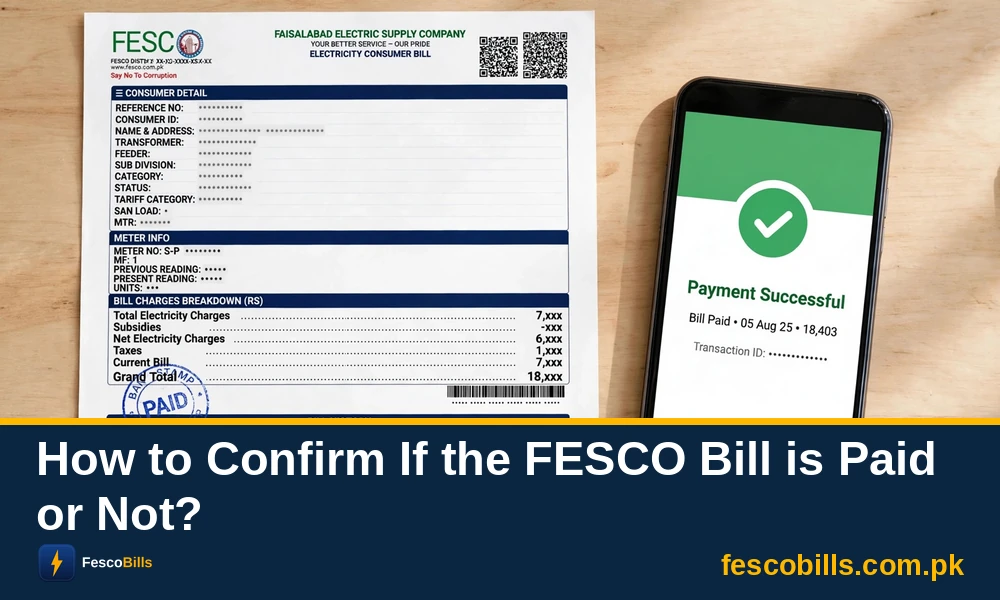 How to Confirm If the FESCO Bill is Paid or Not?